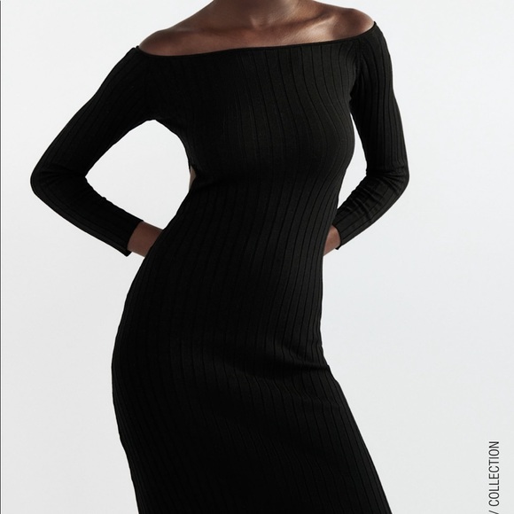 ZARA CUT OUT RIB DRESS - Picture 5 of 6